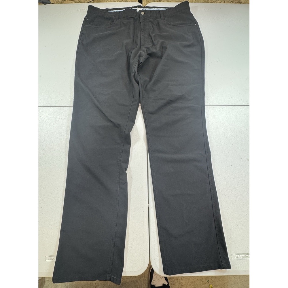 FootJoy Mens Athletic Fit Performance Golf Pants Black 40x34 Stretch FJ